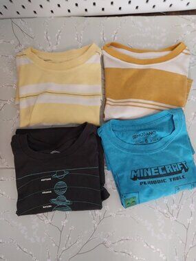 3 Wonder Nation & 1 Minecraft Shirt